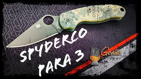 Spyderco Para 3 Overview and Ways to Open