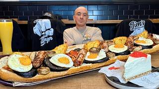 CUSTOMER WENT OFF MID-CHALLENGE | JIMS CHEESECAKES 'CHALLENGER' BREAKFAST BAGUETTE CHALLENGE