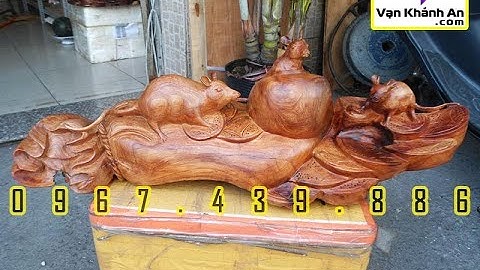 Tượng Chuột Gỗ Hương 🌳 Đồ Gỗ Mỹ Nghệ 🌳 Tượng Gỗ Phong Thủy 🌳 Thế Giới Đồ Gỗ Phong Thủy Tài Lộc