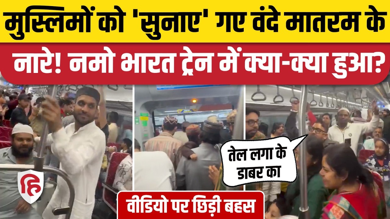 Meerut Namo Bharat Train में Muslims को देखकर लगाए गए Vande Mataram, Babar के नारे, Viral Video