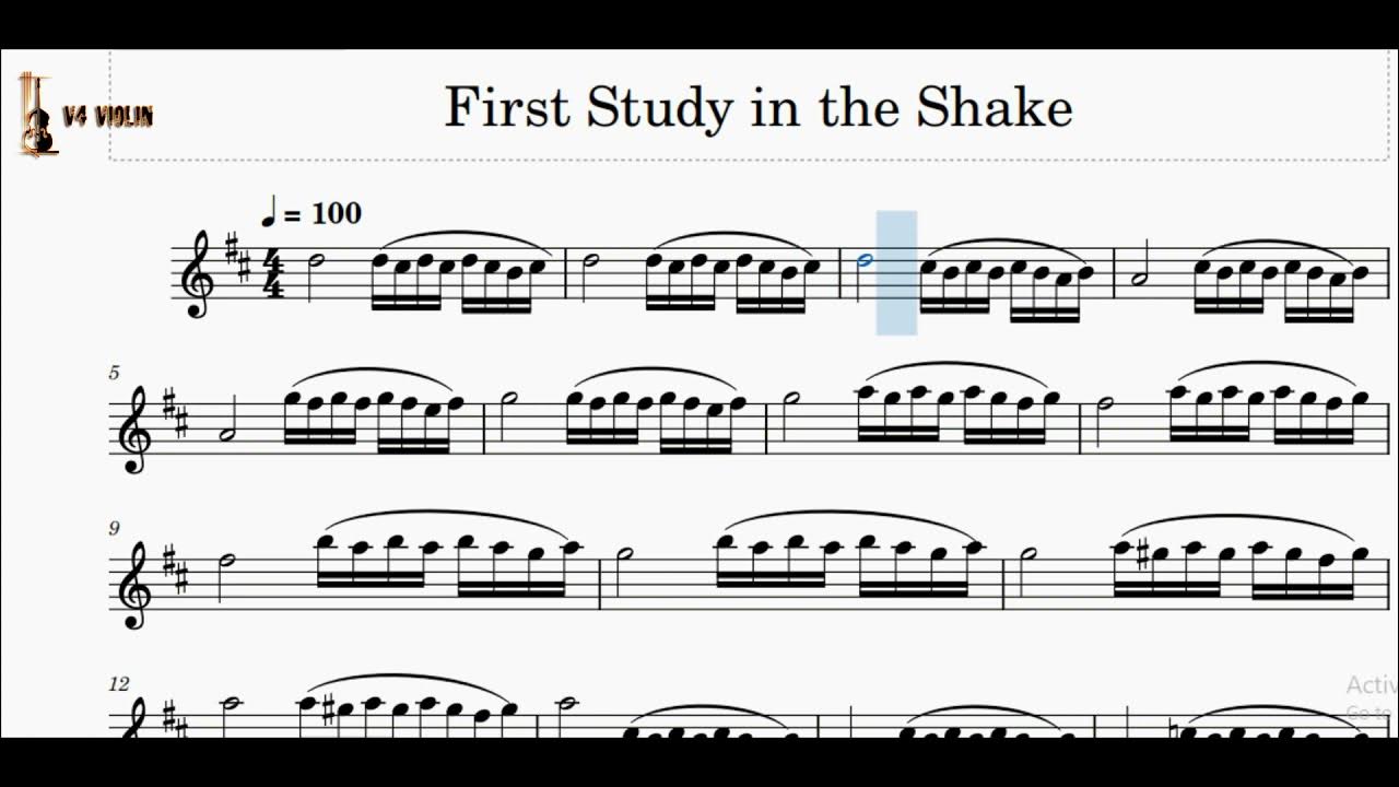 Vibrato exercise Violin/Viola for the beginners l First Study in the