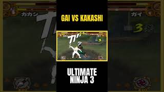 GAI VS KAKASHI NARUTO ULTIMATE NINJA 3