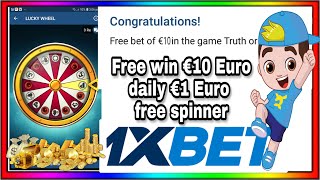 how to 1xbet lucky wheel free win €10 Euro screenshot 5
