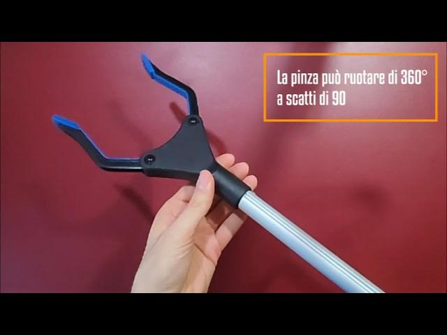 Housolution Pinza Telescopica, Prendi Oggetti in Alluminio con Manico  Ergonomico Apertura fino a 13 cm, Pinza Telescopica Presa in Gomma Rotante  360°