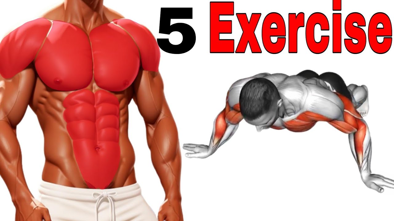 5 Exercise Do This 7 DaysChest and Abs workout at home YouTube