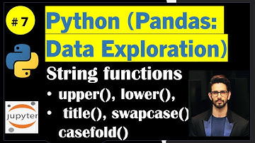 Python (Pandas): String functions in pandas