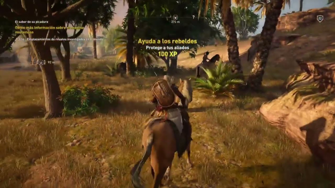 Assassin's Creed: Origins. Región: Nomo Sap-Meh. Capitulo 132: Ayuda a los rebeldes. Sin comentarios