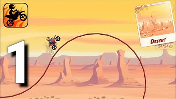 Bike Race Free - Gameplay Walkthrough Part 1 | Desert (Android, iOS) | GAMING Kid