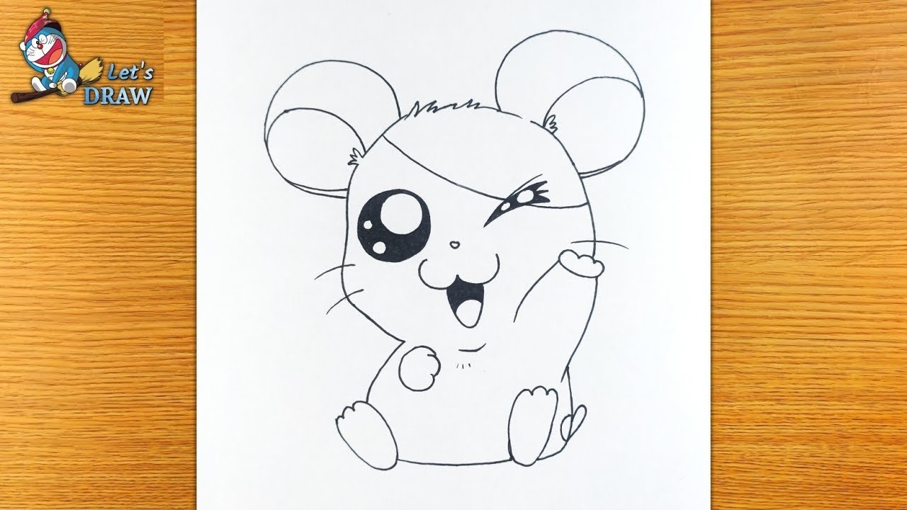 How to Draw a Hamster Super Easy - YouTube