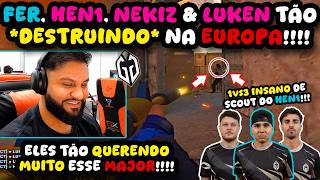 [1ª VEZ DO NOVO TIME NA EUROPA!!!] 🔥👀 FER, HEN1 & GAIMIN GLADIATORS SE PREPARANDO PRO MAJOR!!!