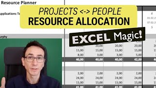 Resource Capacity Planner for Excel: Quickly allocate team members to projects [Demo]