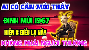 Tuổi Đinh Mùi 1967 Được Tổ Tiên Phù Hộ, Ban Phước Thường Gặp 8 Việc Lạ Này, biết muộn là lỡ cả đời