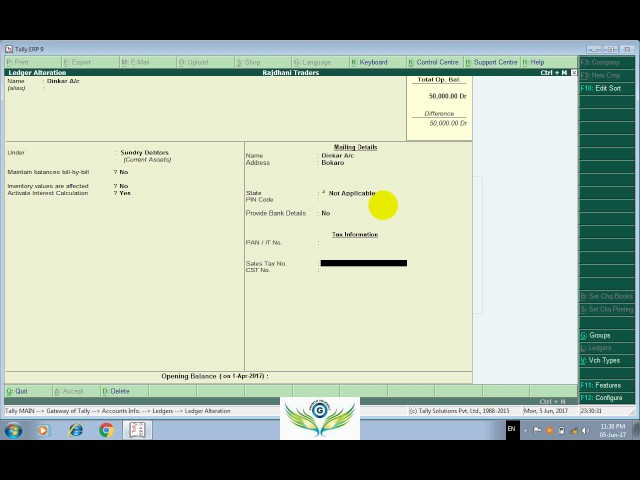 debit note for interest on delayed payment