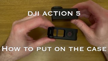 How To Put The Protective Case on the DJI Action Camera 5.