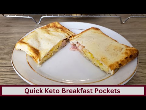 10 Minute Keto Breakfast Pockets (Any Flavor, Nut Free And Gluten Free)