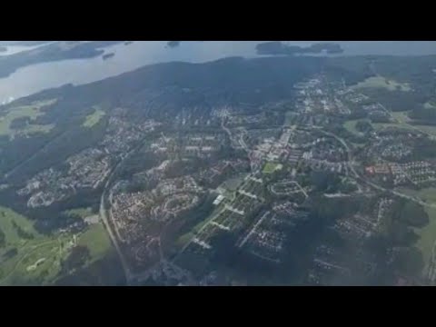   منظر طبيعي خلاب مشاهدة ممتعة من السماء الى الارض