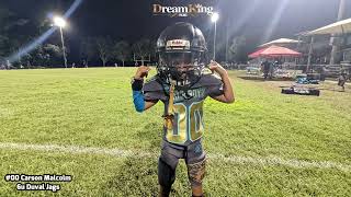 Duval Jags 6U Carson Malcolm Touchdown Run Vs Sweeer