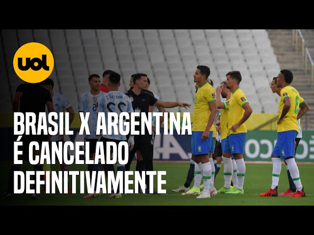 Jogo suspenso entre Brasil e Argentina é cancelado definitivamente - Folha  PE