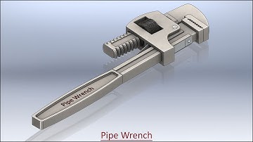 Pipe Wrench with audio narration || SolidWorks Tutorial