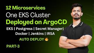 🔥 12 Microservices Deployed on Kubernetes (AWS EKS) |Docker|Jenkins| Real DevOps Project | Part-3