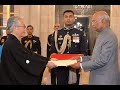 Ambassadors of Japan and Slovenia present their credentials to President Kovind