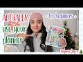 how to use a planner for beginners | Vlogmas Day 17🎄| Meghna Verghese