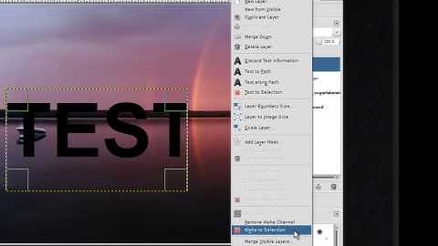 Text Masking in GIMP