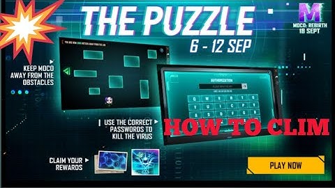 Free Fire New Event 🔥 Moco Puzzle 🧩 Solution And How To Clim😱#Internet Gamer