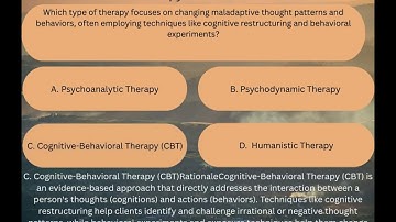 PSYCH 111 Introduction to Psychology Week 4 Quiz Therapy and Treatments