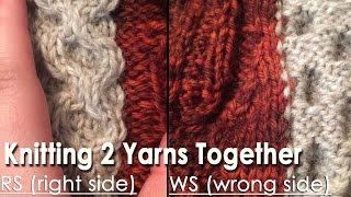 How to Knit 2 Colours Together to "Seam As You Go"