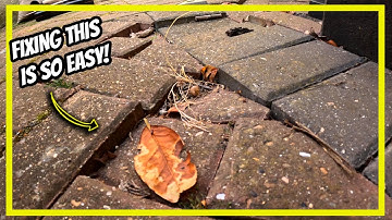 Hoe u verzakte bestrating kunt repareren met deze SUPEREENVOUDIGE DIY-methode!