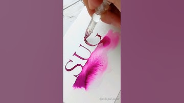 So satisfying to watch the Ferriswheelpress ink bleed #lettering #shorts #ferriswheelpress #bestink