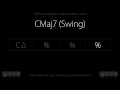 Cmaj7 swing 110 bpm  backing track