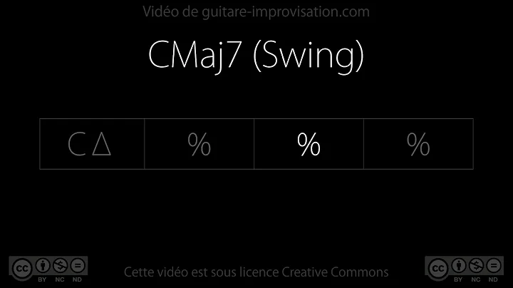 CMaj7 (swing 110 bpm) : Backing track