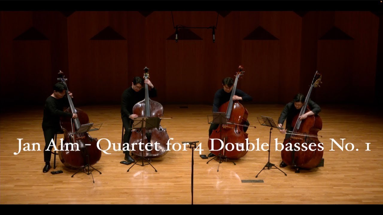 Bassmann Quartet - Jan Alm - Quartet for 4 Double basses No.1