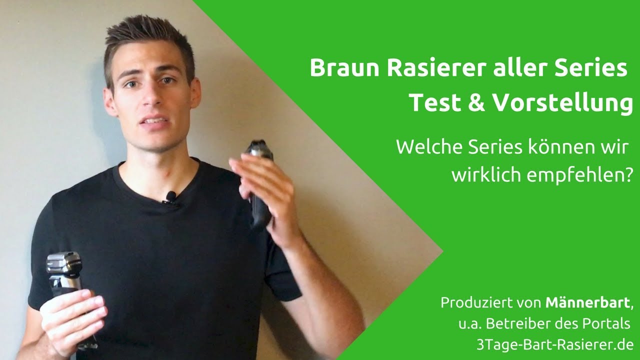 Braun Rasierer der Series 3, 5, 7, 9 im Test