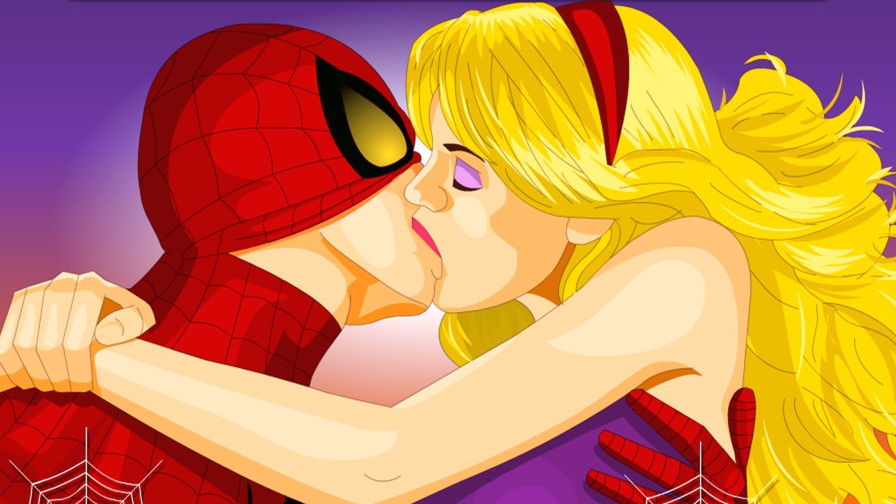Spiderman Kiss the girl - Kissing Games - YouTube.