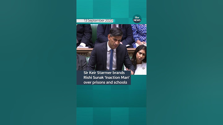 Sir Keir Starmer brands Rishi Sunak ‘Inaction Man’ over prisons and schools #itvnews #rishisunak