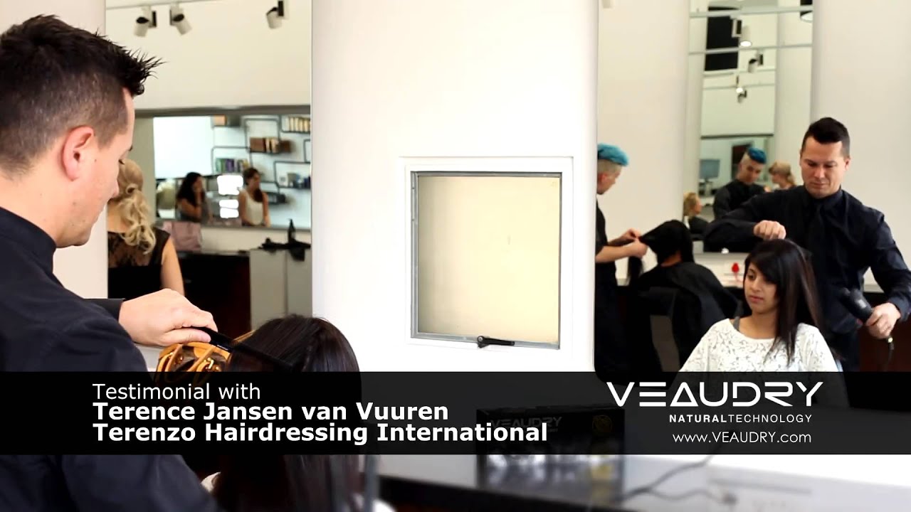 Veaudry Testimonial TERENCE from TERENZO HAIRDRESSING INTERNATIONAL