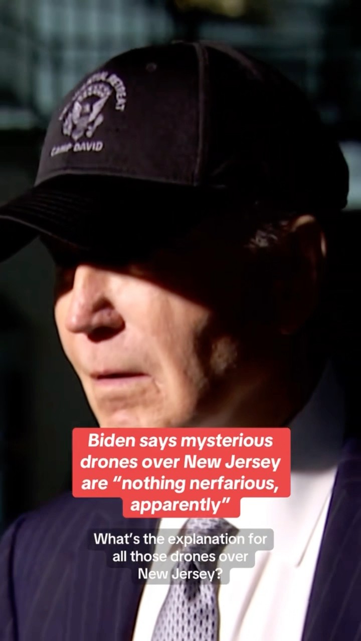 Biden comments on mysterious drones spotted over New Jersey #shorts