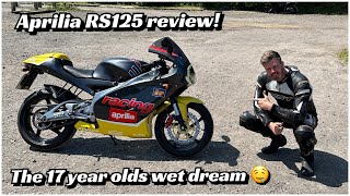 Aprilia RS125 Full Power review fitted with a full Arrow Exhaust  Flat out with the ultimate 125cc!