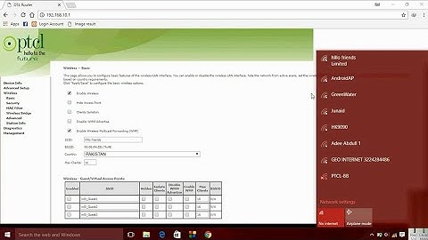 How to create Two or more Than two wifi networks By one PTCL router.