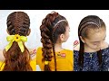 3 INCREÍBLES PEINADOS PARA NIÑAS | TRENZA ESPIGA |TRENZA NMBA