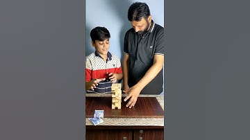 Jenga game Challenge #jengachallenge #jengagame #familygames #youtubeshorts #games