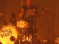 big Nige is playing Matt Helders drums in Shepherds Bush Empire