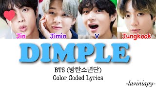 Bts 방탄소년단 - Dimple 보조개 Color Coded Lyrics Türkçe Çevirilaviniapy