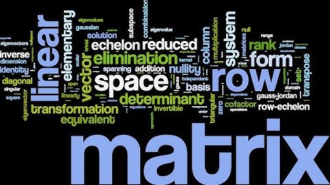 2.3 Transpose and the trace of a matric