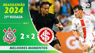 Thumbnail for CORINTHIANS 2 X 2 INTERNACIONAL | MELHORES MOMENTOS | 29ª RODADA BRASILEIRÃO 2024 | ge.globo