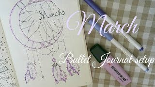 PLAN WITH ME | March 2018 Bullet Journal Setup