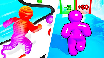 Rope Man Run VS Tall Man Run - SpeedRun Gameplay Walkthrough (Android,iOS) NEW UPDATE Ep 527